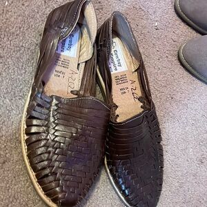 Brown handmade in Mexico Flats